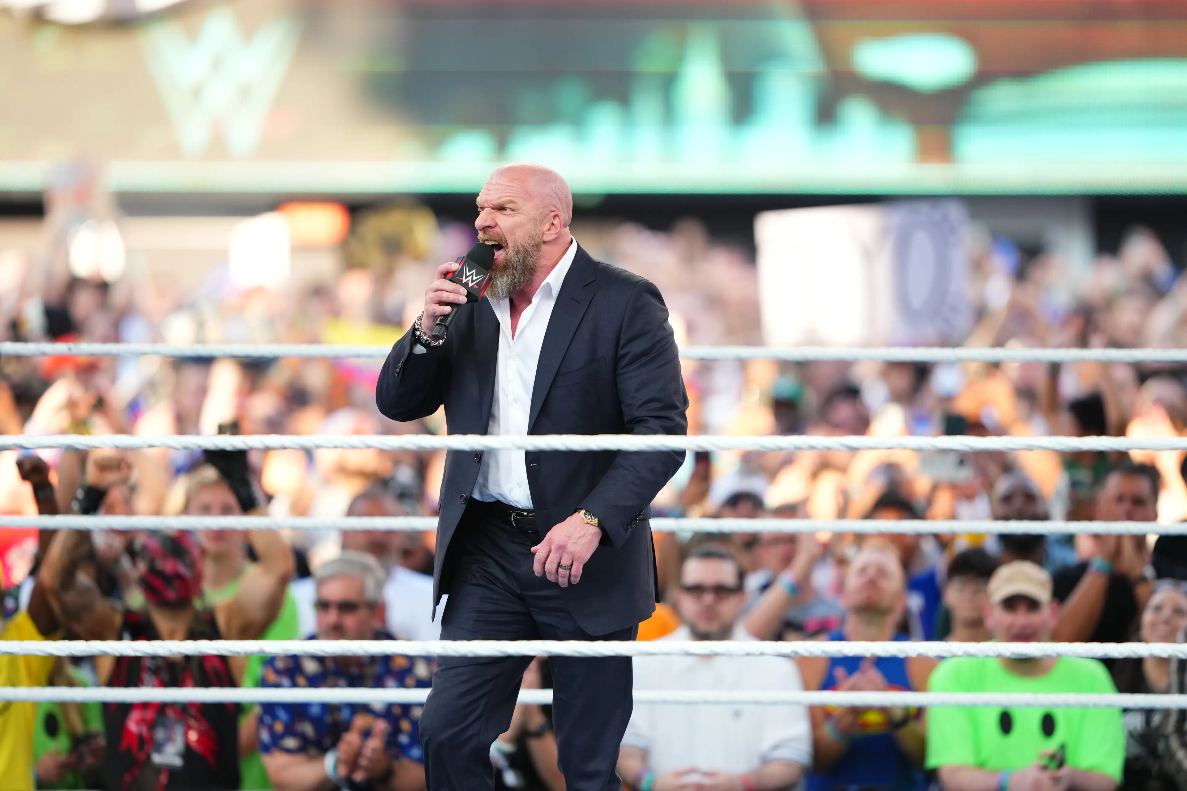 Triple H at the SummerSlam. Image: WWE / Contributor via Getty