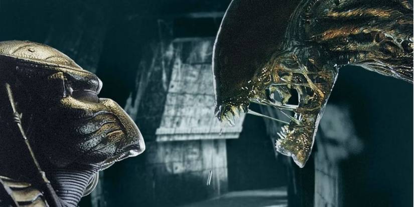 A Xenomorph and a Predator square off in AvP Alien vs Predator