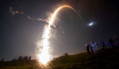 The launch of Artemis I, 16 November 2022. Photo by Jonathan Newton/The Washington Post via Getty Images