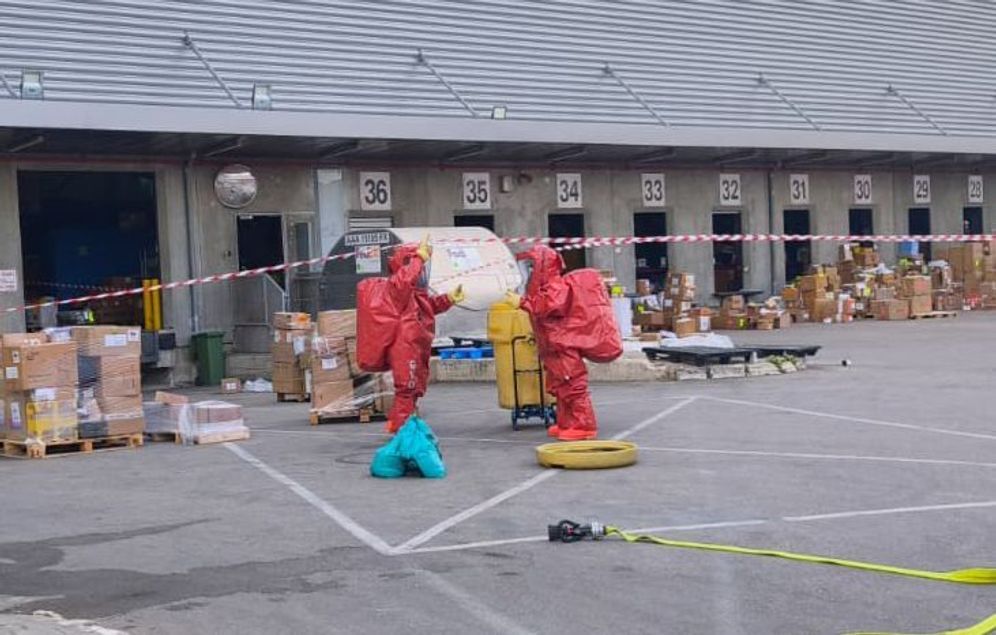 A suspicious package that emitted smoke was removed from the cargo terminal at Ben Gurion Airport; no injuries reported.