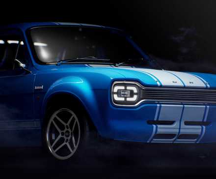 Boreham Motorworks Ford Escort Mk1 RS_Front 3QR_Landscape