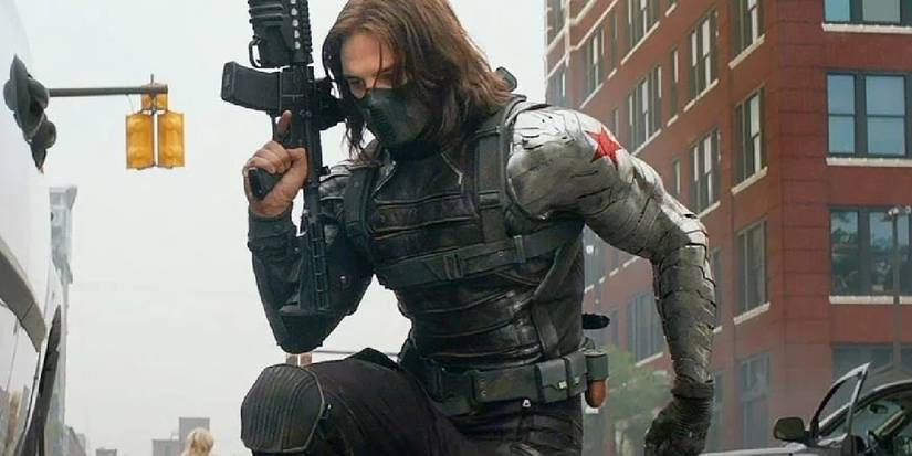 BUCKY BARNES' WINTER SOLDIER WITH RED LOGO MCU