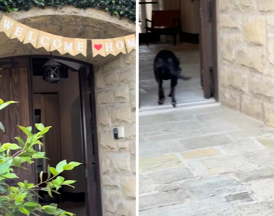 Harry and Meghan return home from Australia to their Montecito mansion