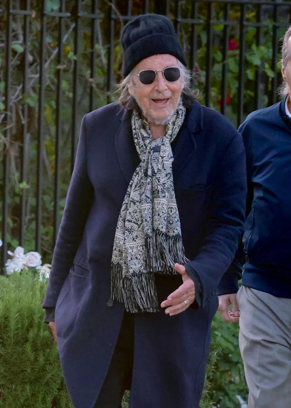 The “Godfather” actor appeared happy to be celebrating his birthday. BACKGRID