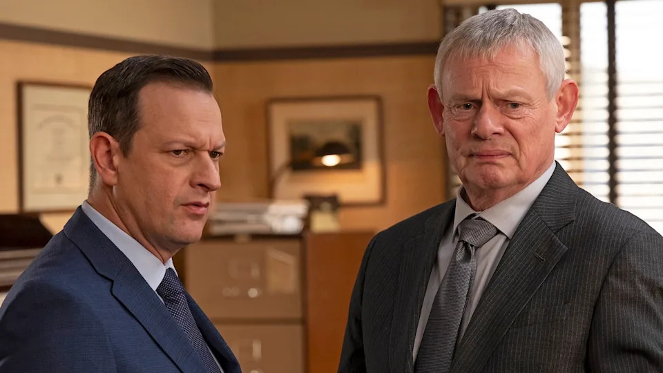 Martin Best and his dad, played by Doc Martin's Martin Clunes, in Best Medicines Season 1x09