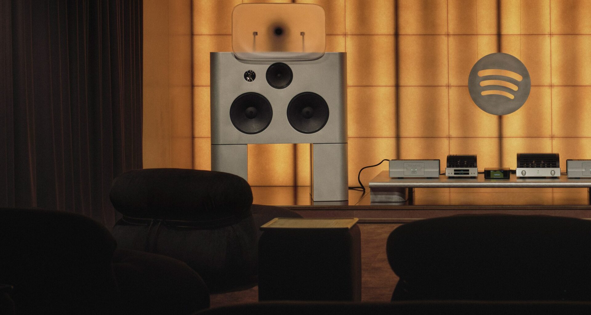 "Technology and craftsmanship align" at Spotify's listening room