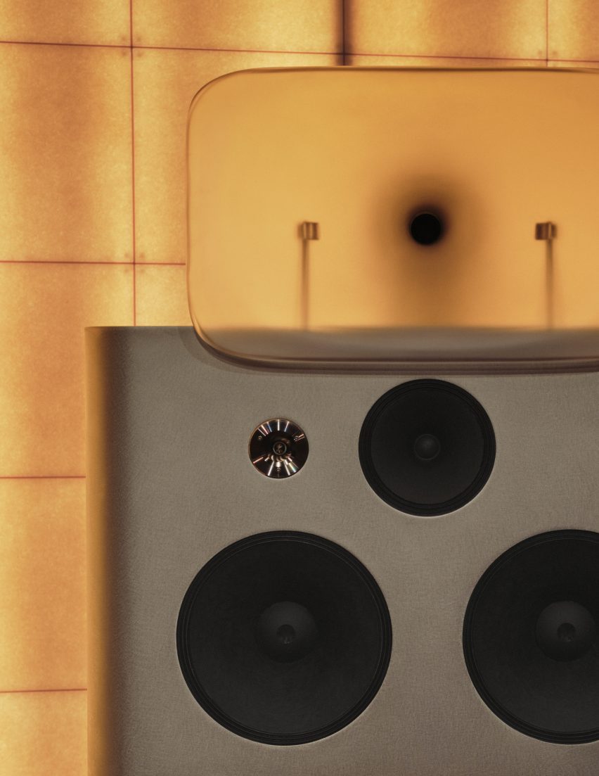 Brown-hued listening room