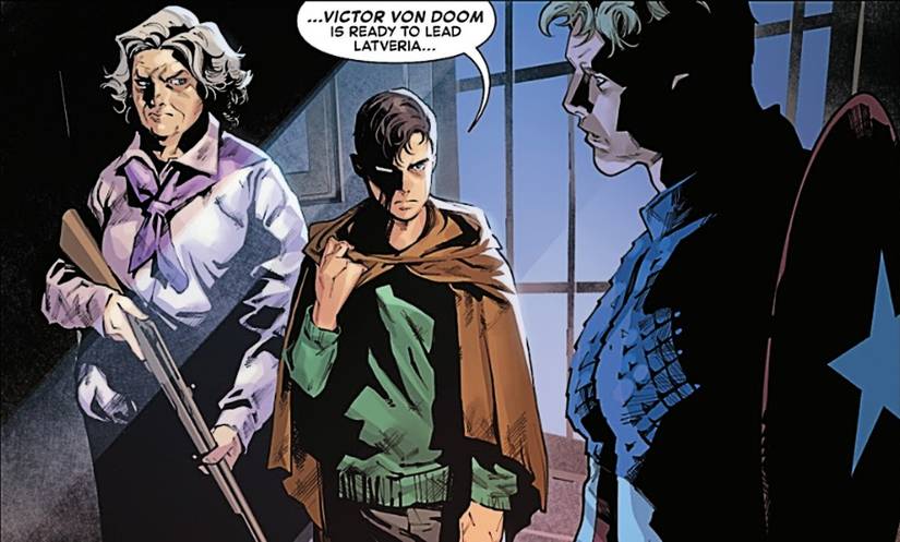 Captain America #10, young Victor Von Doom confronts Captain America