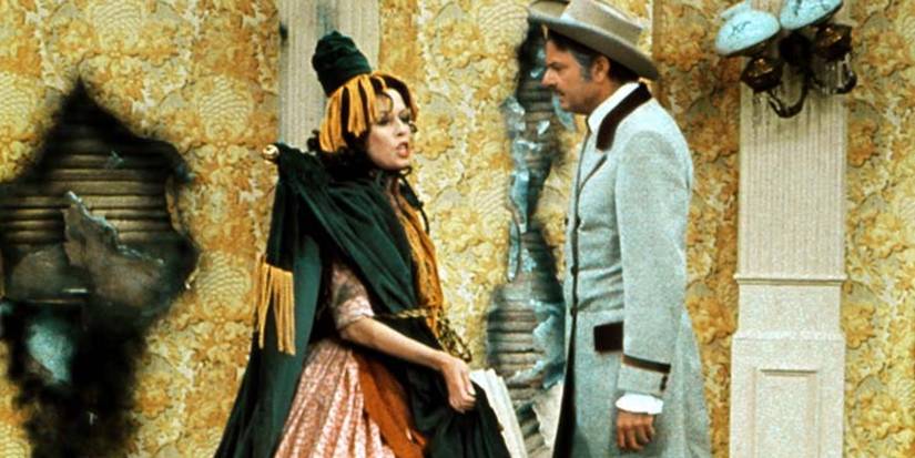 Starlett argues while wearing her curtain road dress in The Carol Burnett Show