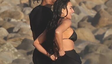 Kim Kardashian & Lewis Hamilton Kiss During Beach Date - E! News