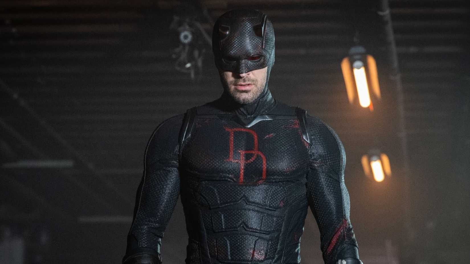 Charlie Cox in his new MCU costume in Daredevil Born Again Season 2