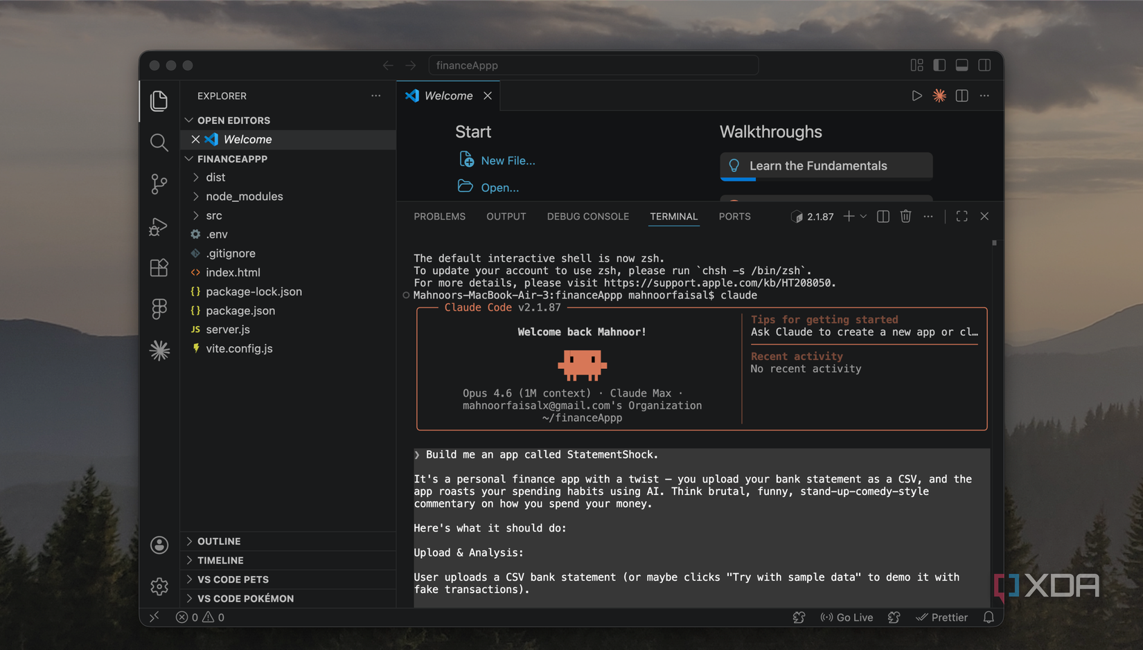claude code app prompt