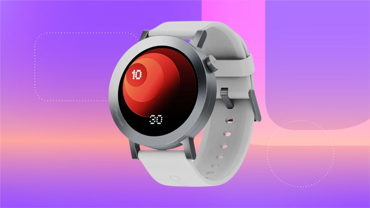 CMF Watch Pro 2 on CNET background
