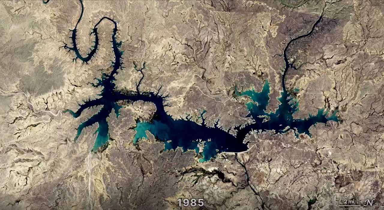 Landsat Reveals Reservoir Changes and Bathymetry