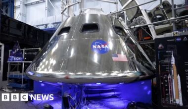 BBC tours Orion spacecraft model ahead of Artemis II return