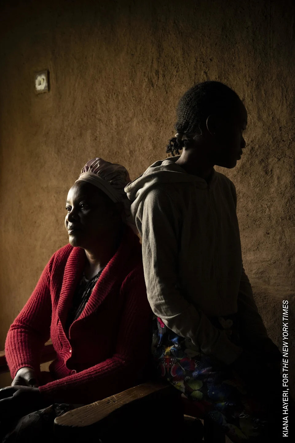 Edith Magomere Ingasiani and her daughter Blessings Iminza (9), at their home. Blessings was born in Saudi Arabia without a birth certificate.