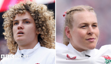 Ellie Kildunne and Abi Burton