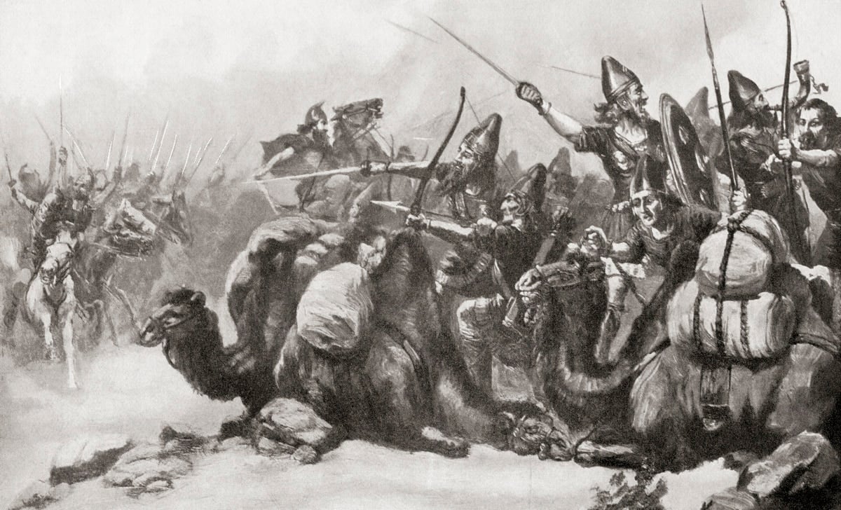 Defeat of Croesus at the Battle of Thymbra, 546 BC