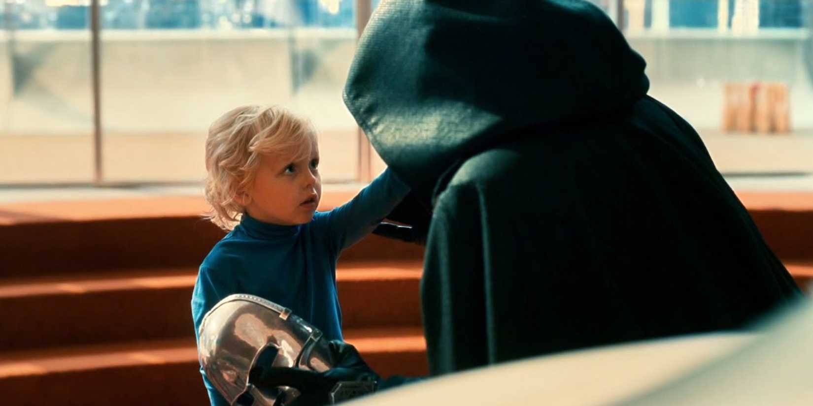 Doctor Doom from behind in Fantastic Four First Steps