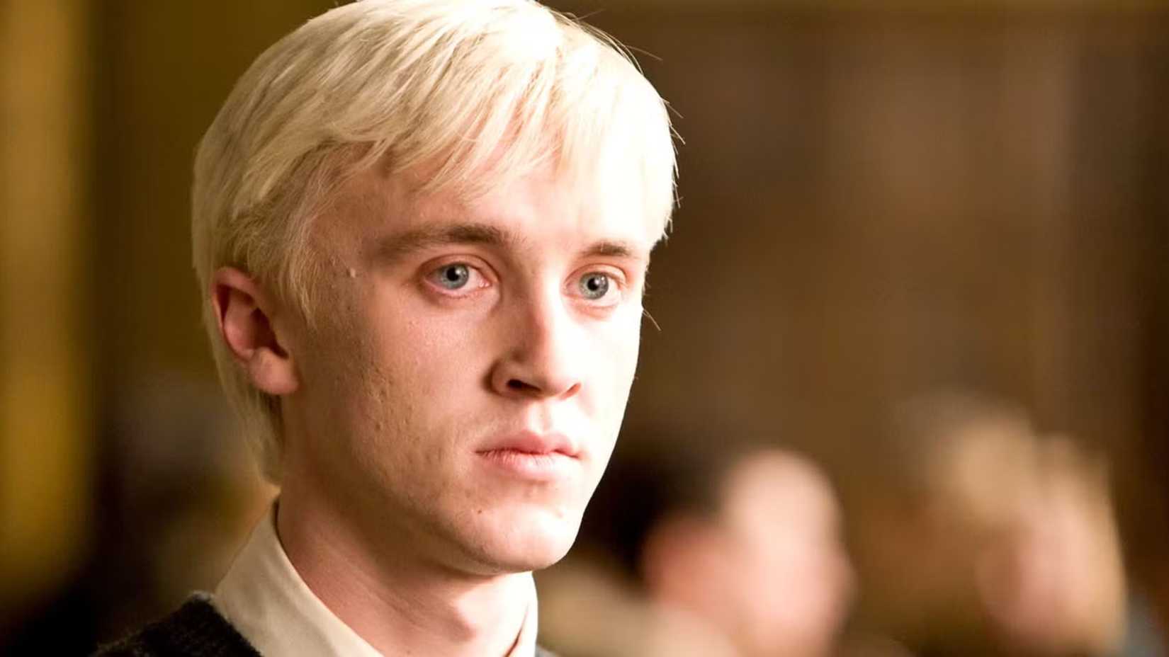 Draco Malfoy in class at Hogwarts