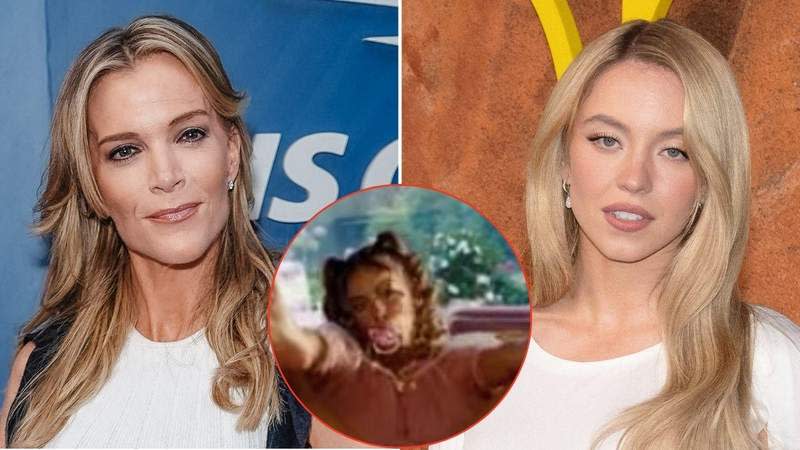 Megyn Kelly has blasted Sydney Sweeney for 'sexualising infancy' by dressing up as a baby in new 'Euphoria' series. MEGA; @hbomax/YouTube
