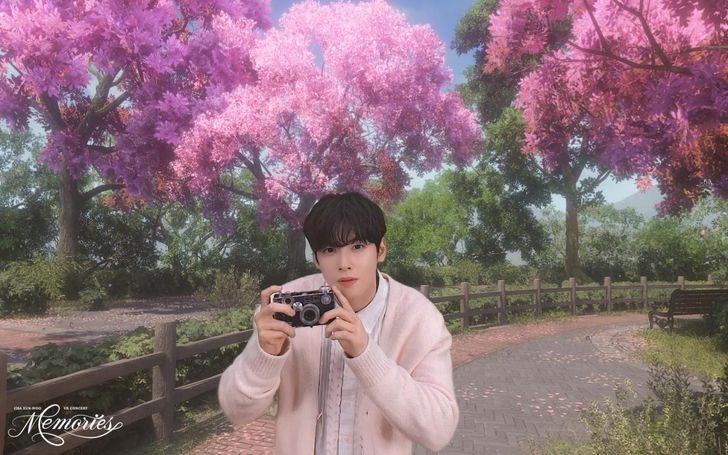 K-pop boy band ASTRO member Cha Eun-woo performs during his virtual reality (VR) concert, 'CHA EUN-WOO VR CONCERT : MEMORIES.' Courtesy of AMAZE