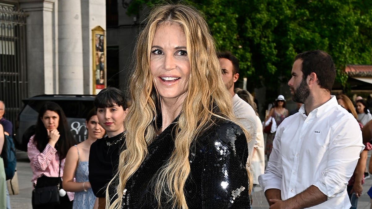 Elle Macpherson at the Teatro Real in June 2025 in Madrid, Spain.