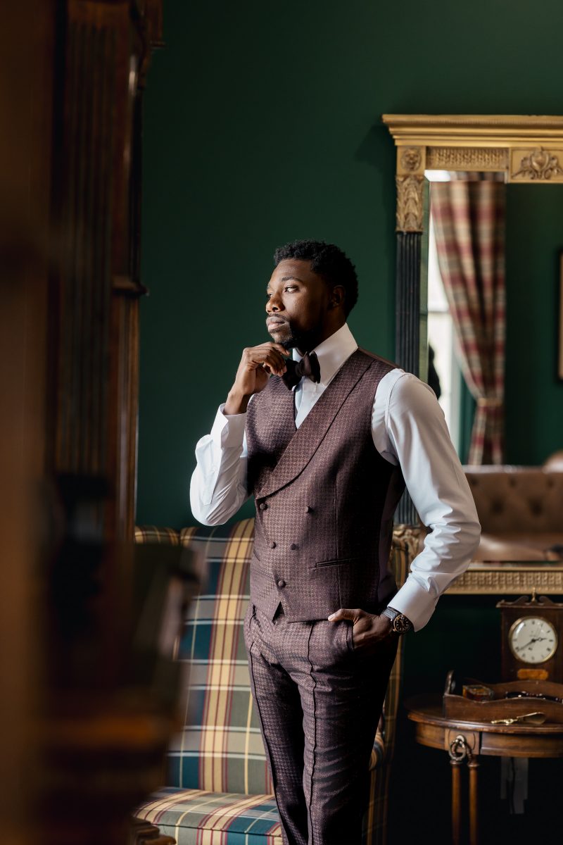 Exclusive: The Theme Was 'All Shades Of Melanin' For Noah Lyles And Junelle Bromfield's Georgia Wedding