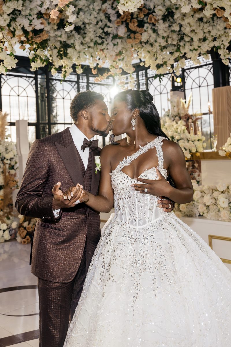 Exclusive: The Theme Was 'All Shades Of Melanin' For Noah Lyles And Junelle Bromfield's Georgia Wedding