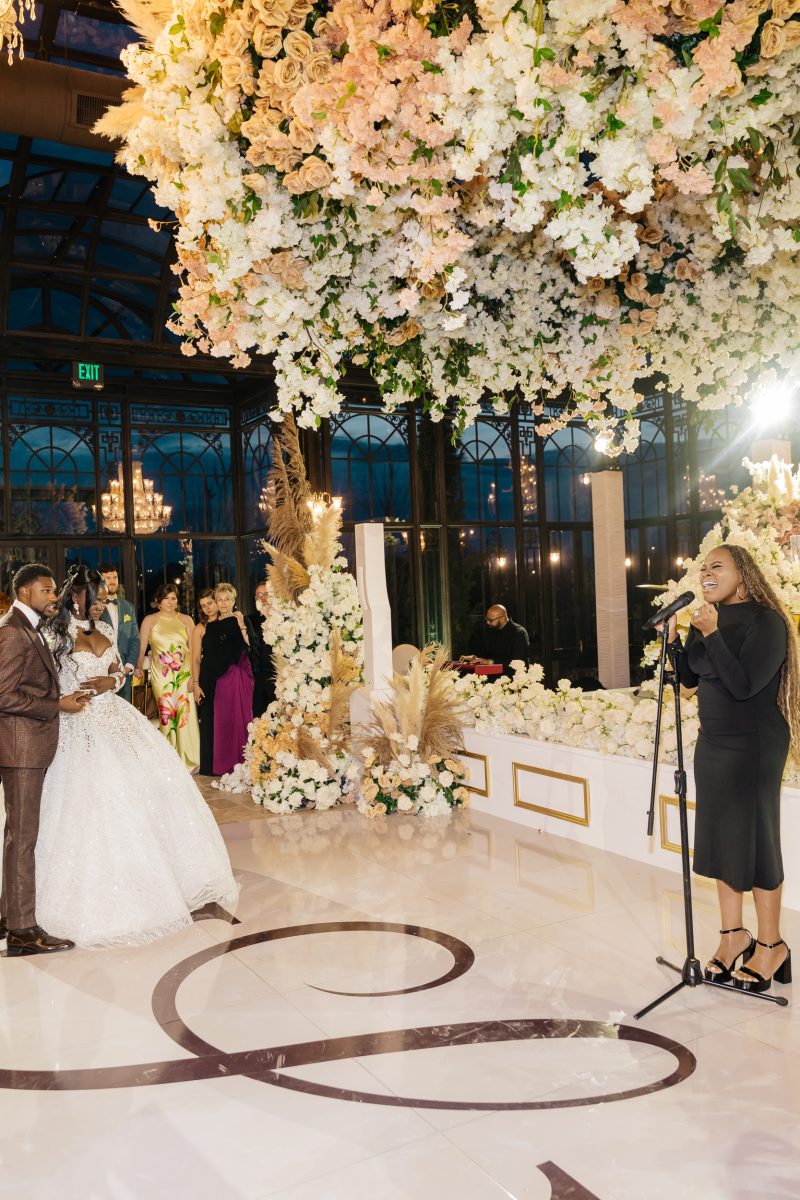 Exclusive: The Theme Was 'All Shades Of Melanin' For Noah Lyles And Junelle Bromfield's Georgia Wedding
