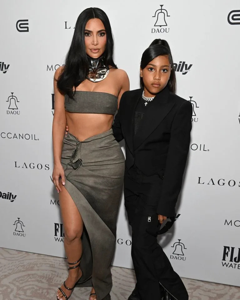 Kim Kardashian and North West in 2023.Credit: Michael Kovac/Getty Images for DAOU Family Estates
