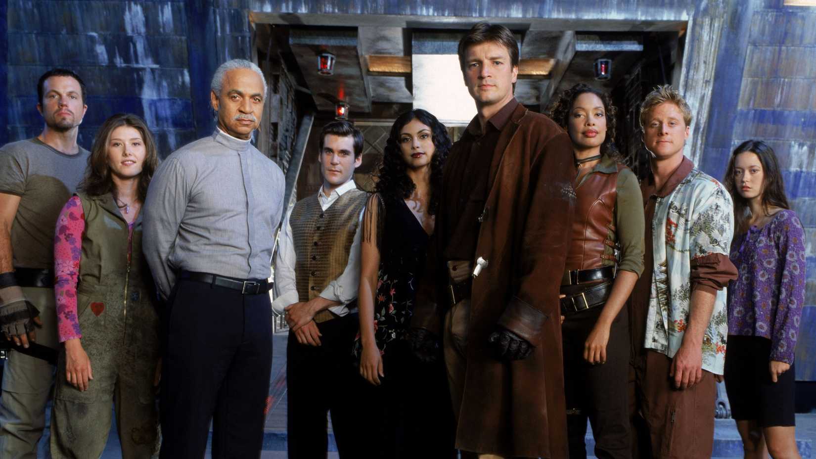Original cast of Firefly (2002) in a season 1 promo