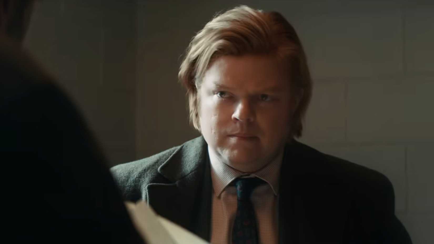 Foggy looking at a client in Daredevil Born Again season 2