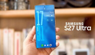 Close-up of Samsung Galaxy S27 Ultra storage specs showing UFS 5.0 for faster app loads and transfers.