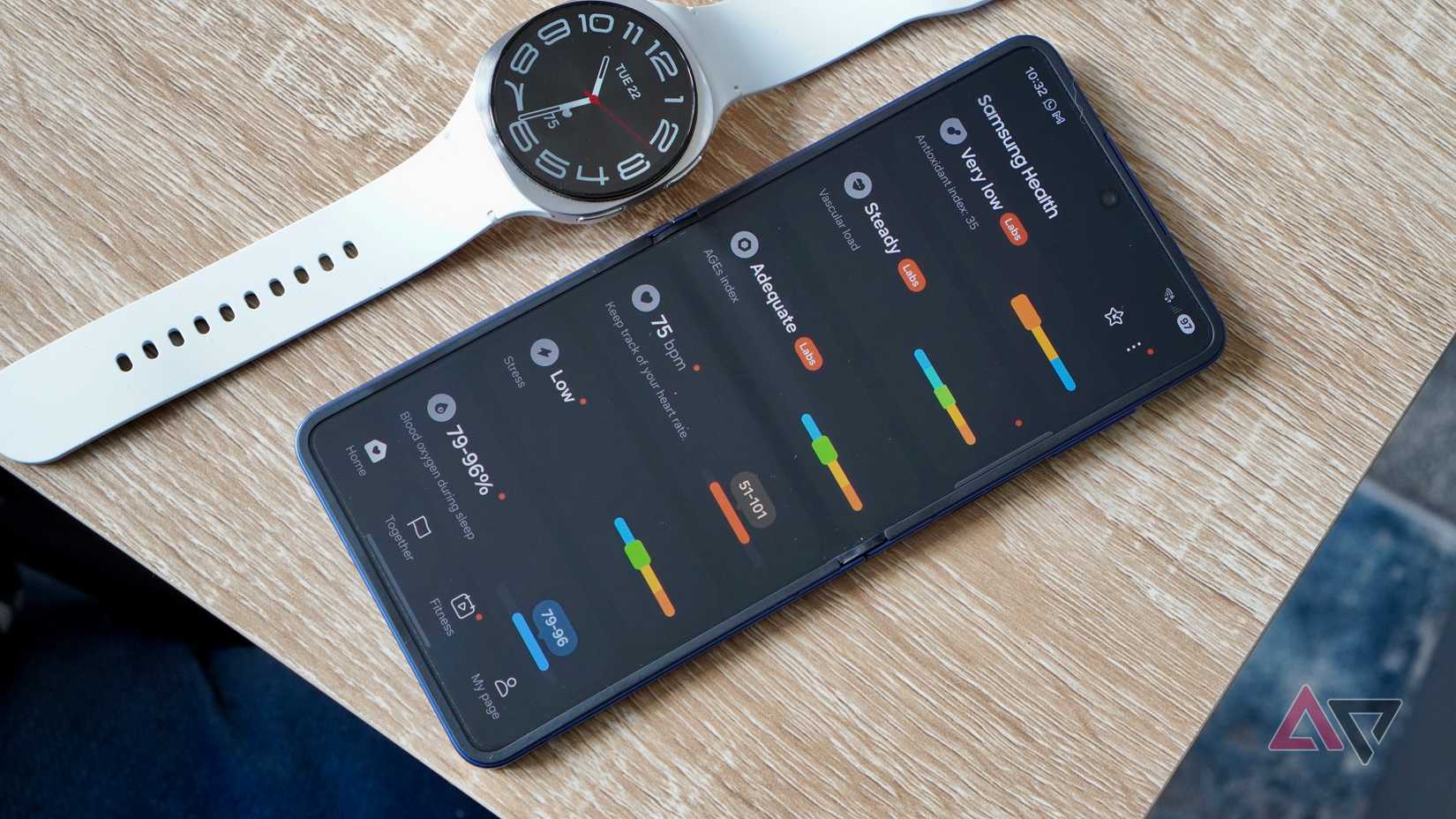 The Samsung Health app and the Samsung Galaxy Watch 8
