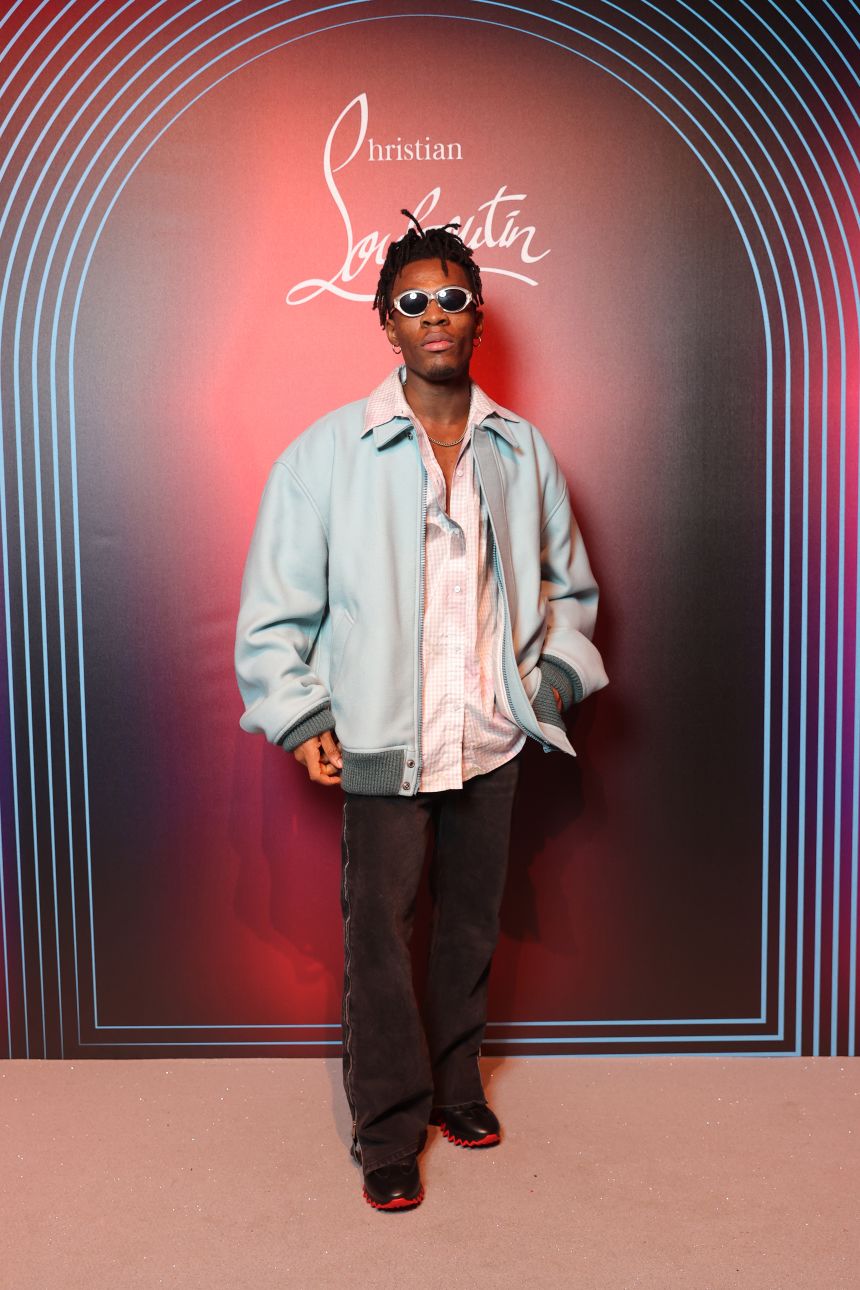 Joeboy attends Christian Louboutin Men Fall/Winter 2023 Collection in partnership with i-D on January 20, 2023, in Paris, France.