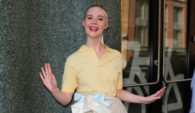 Elle Fanning makes the case for slouchy, old-school femininity