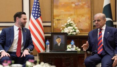 Vance participates in high-stakes talks with Iran as U.S. Navy ships cross the Strait of Hormuz