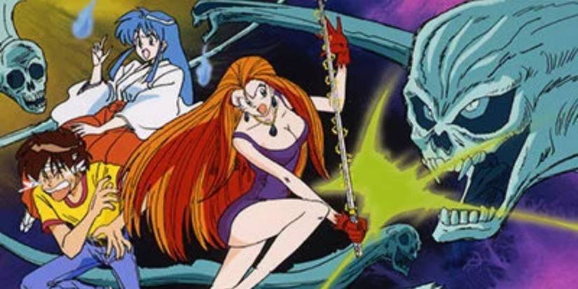 ghost-sweeper-mikami fighting off a spirit