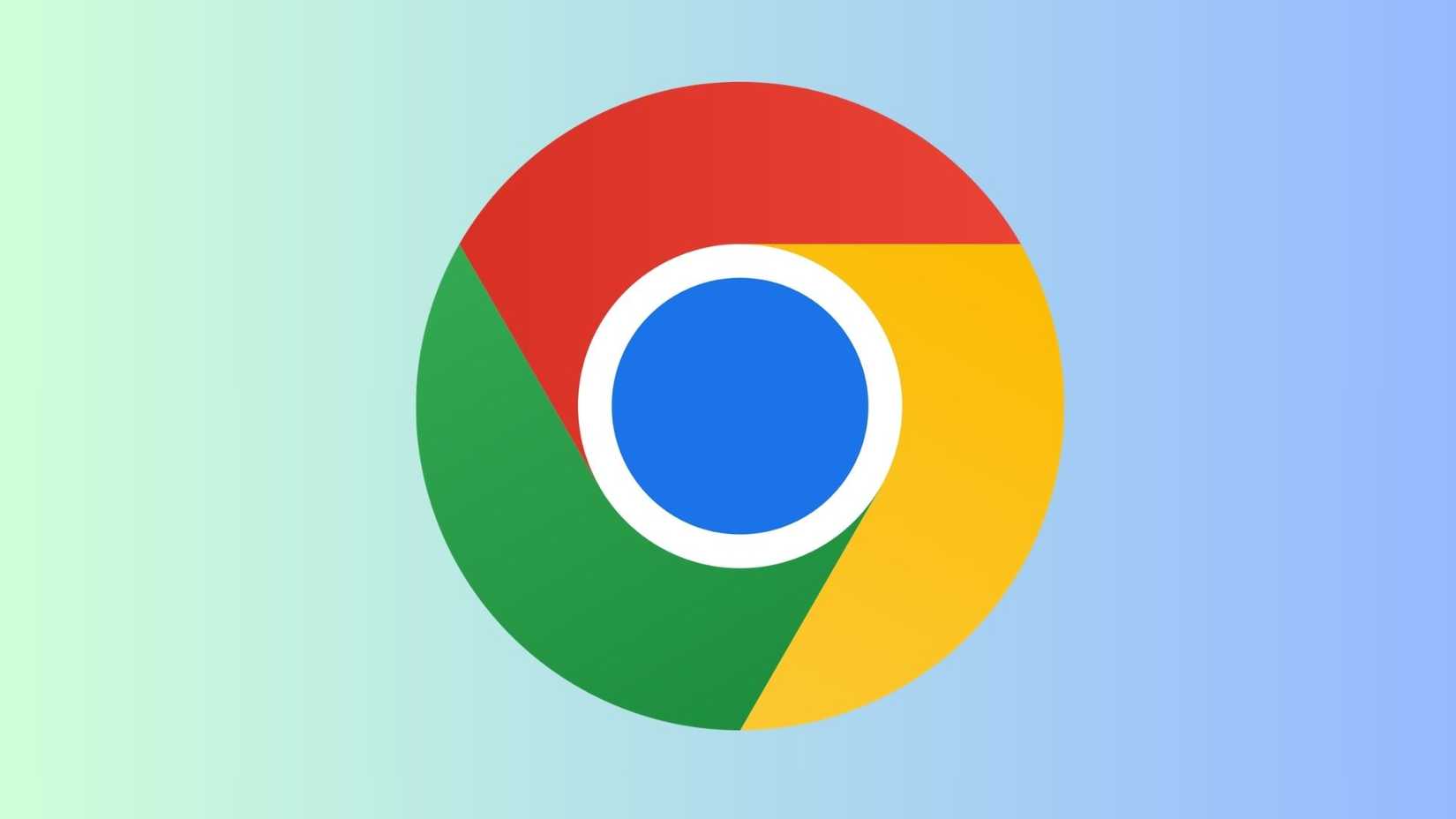 The Google Chrome logo on a colored background