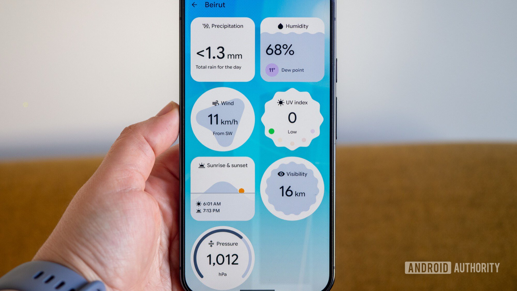 google pixel weather forecast boxes details