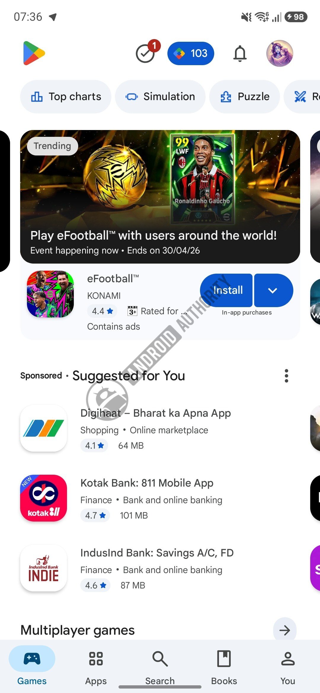 google play store games tab new watermarked