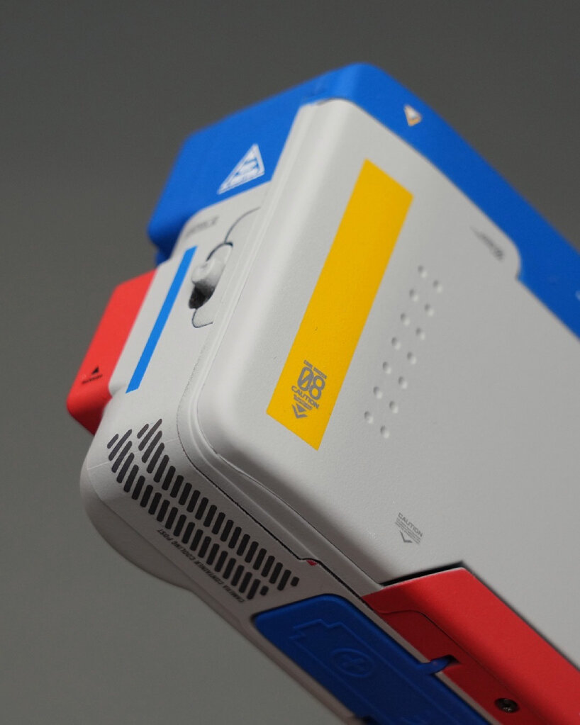 handpainted film camera gundam