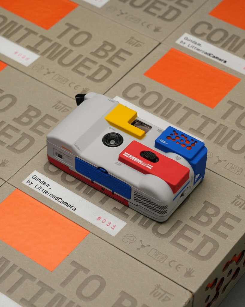 handpainted film camera gundam