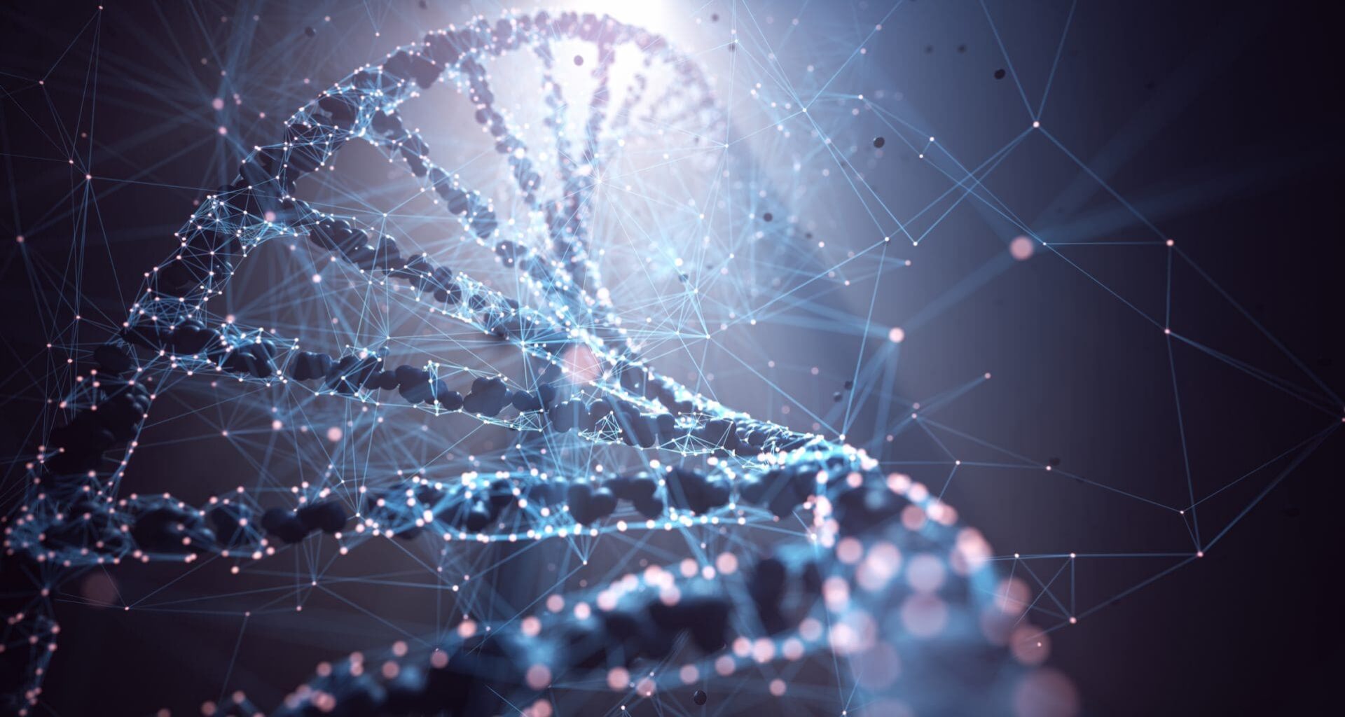 Biotechnology and molecular engineering. 3D illustration, science and technology concept of genetic manipulation.