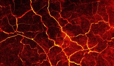 Lava crack cement wall background.