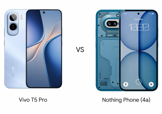 Vivo T5 Pro vs Nothing Phone (4a) Full Comparison: Specs, Camera, Battery & Price