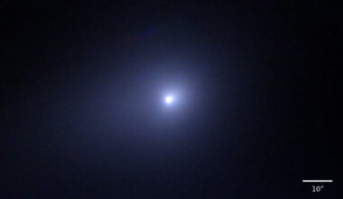 This image from the Subaru Telescope shows the interstellar comet 3I/ATLAS. Image credit: NAOJ.