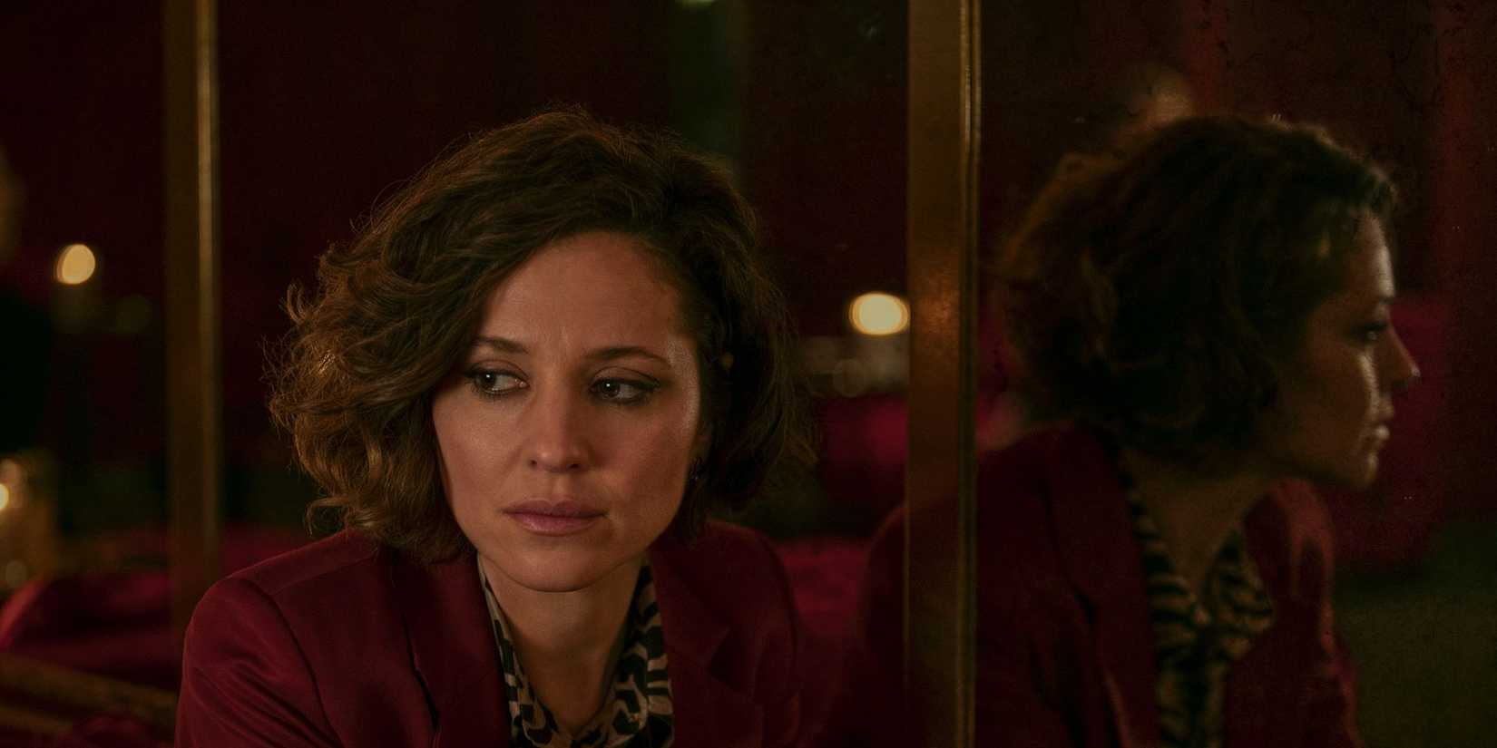 Margarita Levieva looking thoughtful in In From The Cold 