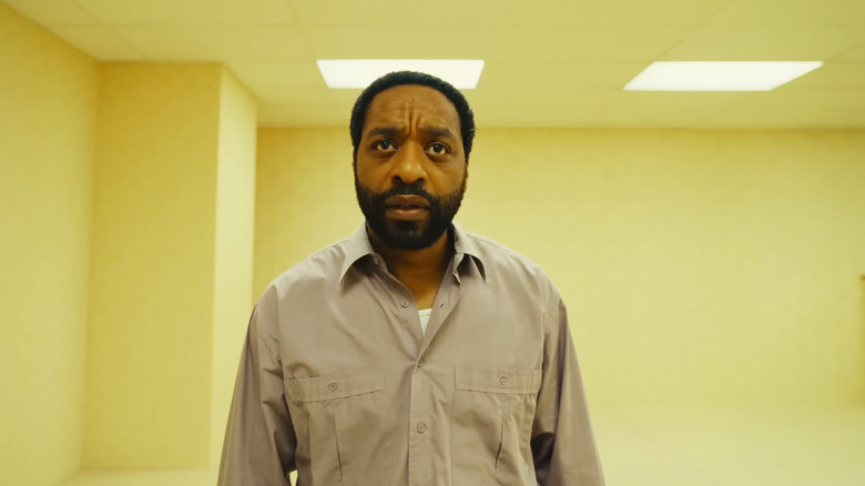 Chiwetel Ejiofor's Clark is seen looking confused as he walks through the backrooms in Backrooms